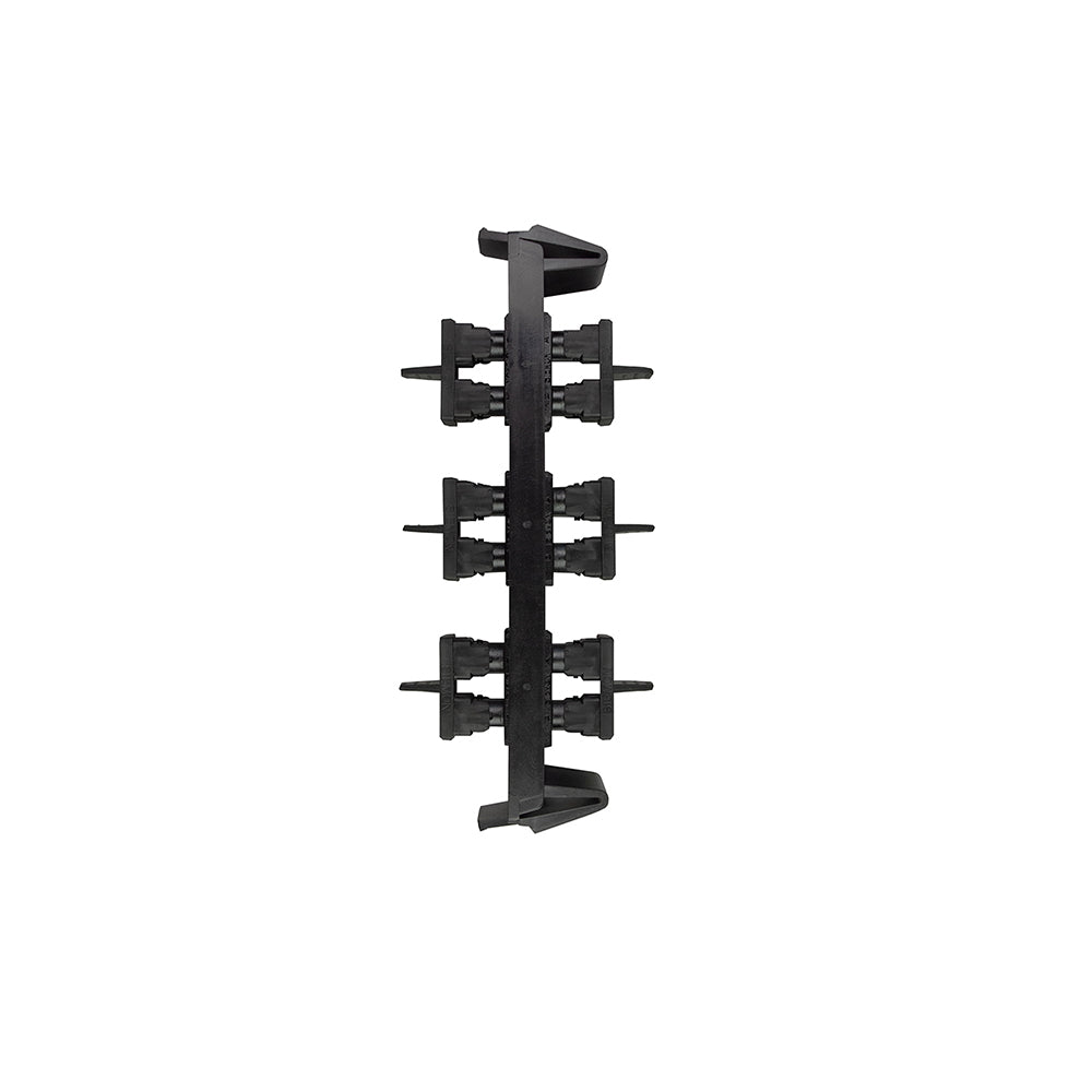 SIEMON RIC-F-SA6-01 Panel FO 6 Acopladores ST MM/SM Negro