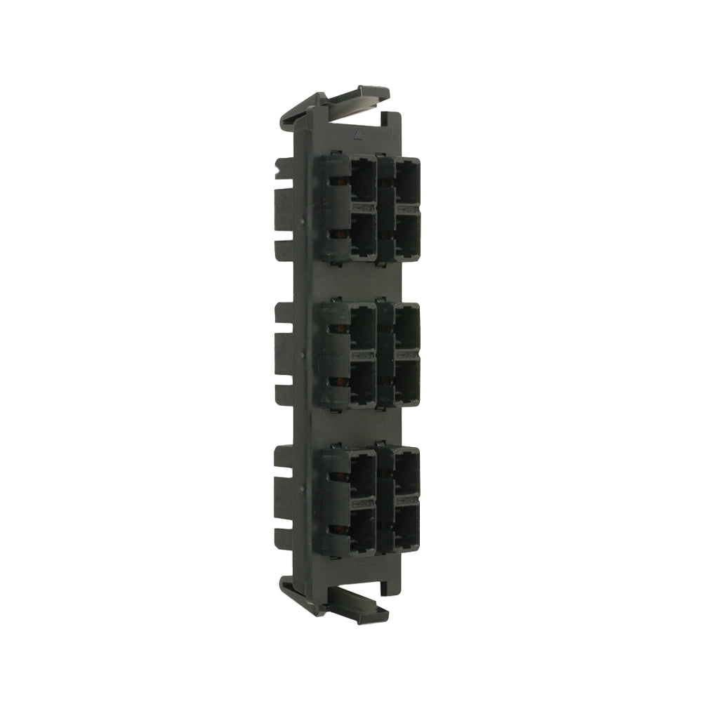 SIEMON RIC-F-SC12-01 Panel FO, con 12 Acopladores, SC MM-SM Color Negro