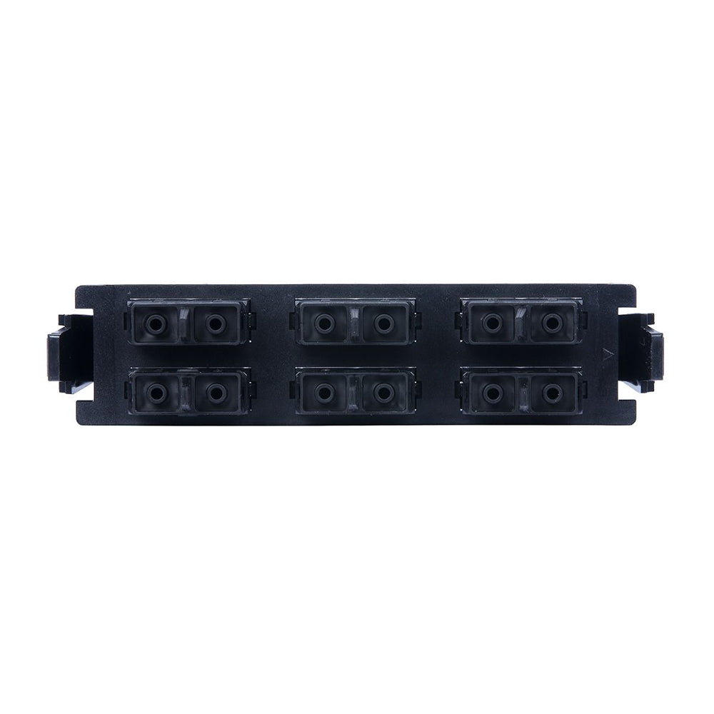 SIEMON RIC-F-SC12-01 Panel FO, con 12 Acopladores, SC MM-SM Color Negro