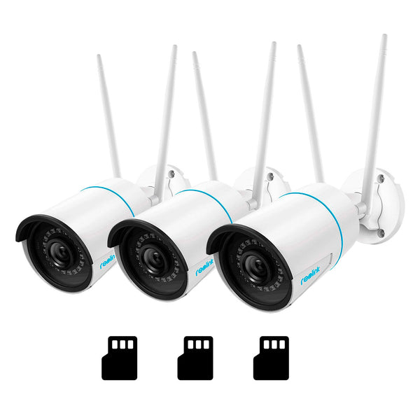 REOLINK RLC-510WA 3K 3-PACK 128GB Camara de seguridad WIFI