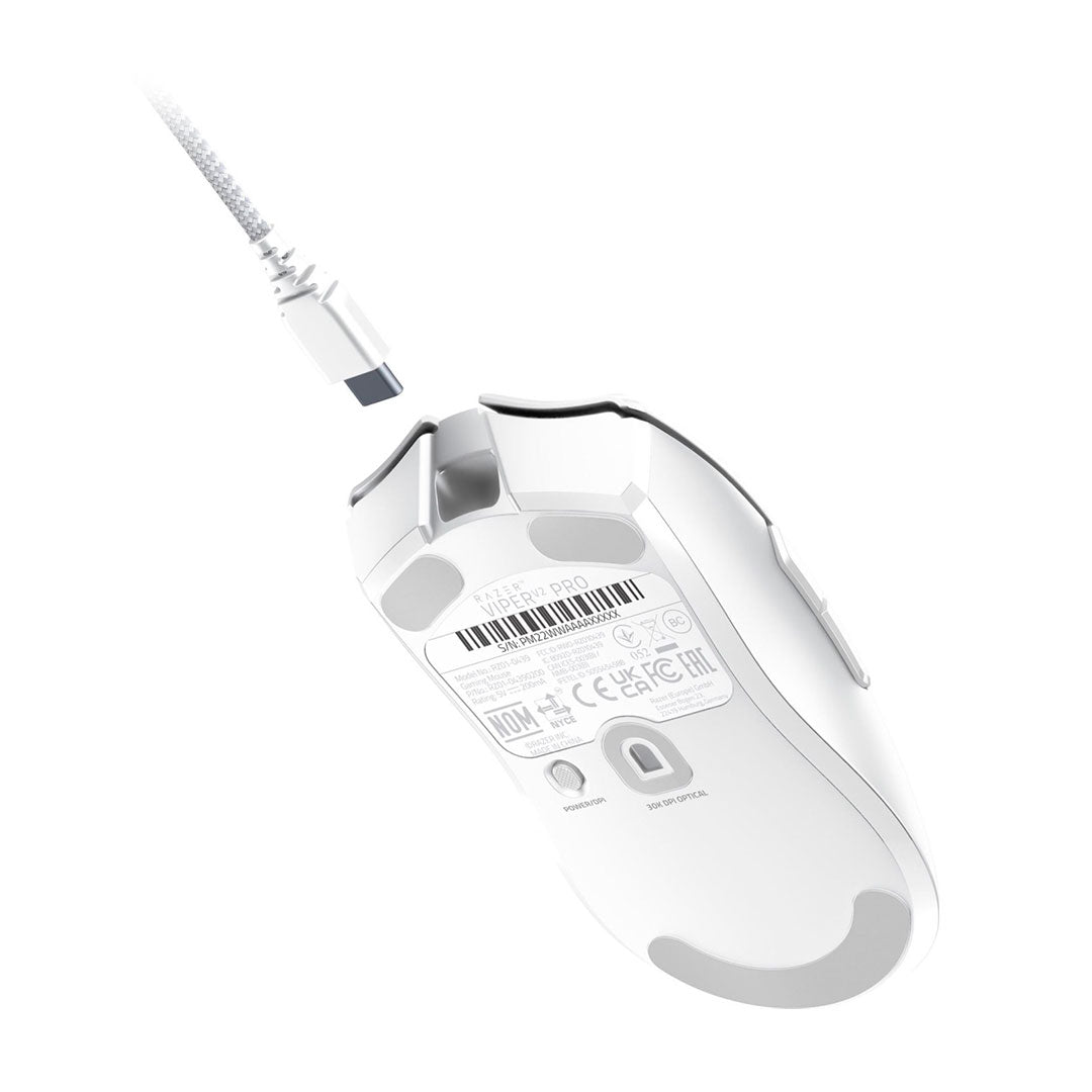 RAZER Viper V2 Pro Mouse Gamer Inalambrico 80h 30K DPI Blanco