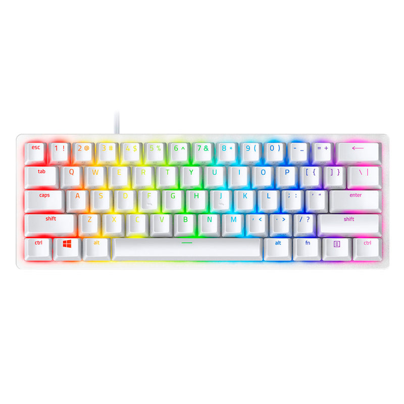 RAZER Huntsman Mini Teclado Mecanico RGB 60% Ingles Blanco