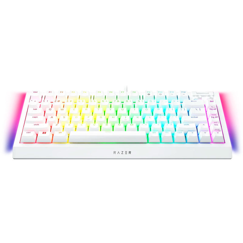 RAZER Blackwidow V4 75% Teclado Mecanico RGB Ingles Blanco