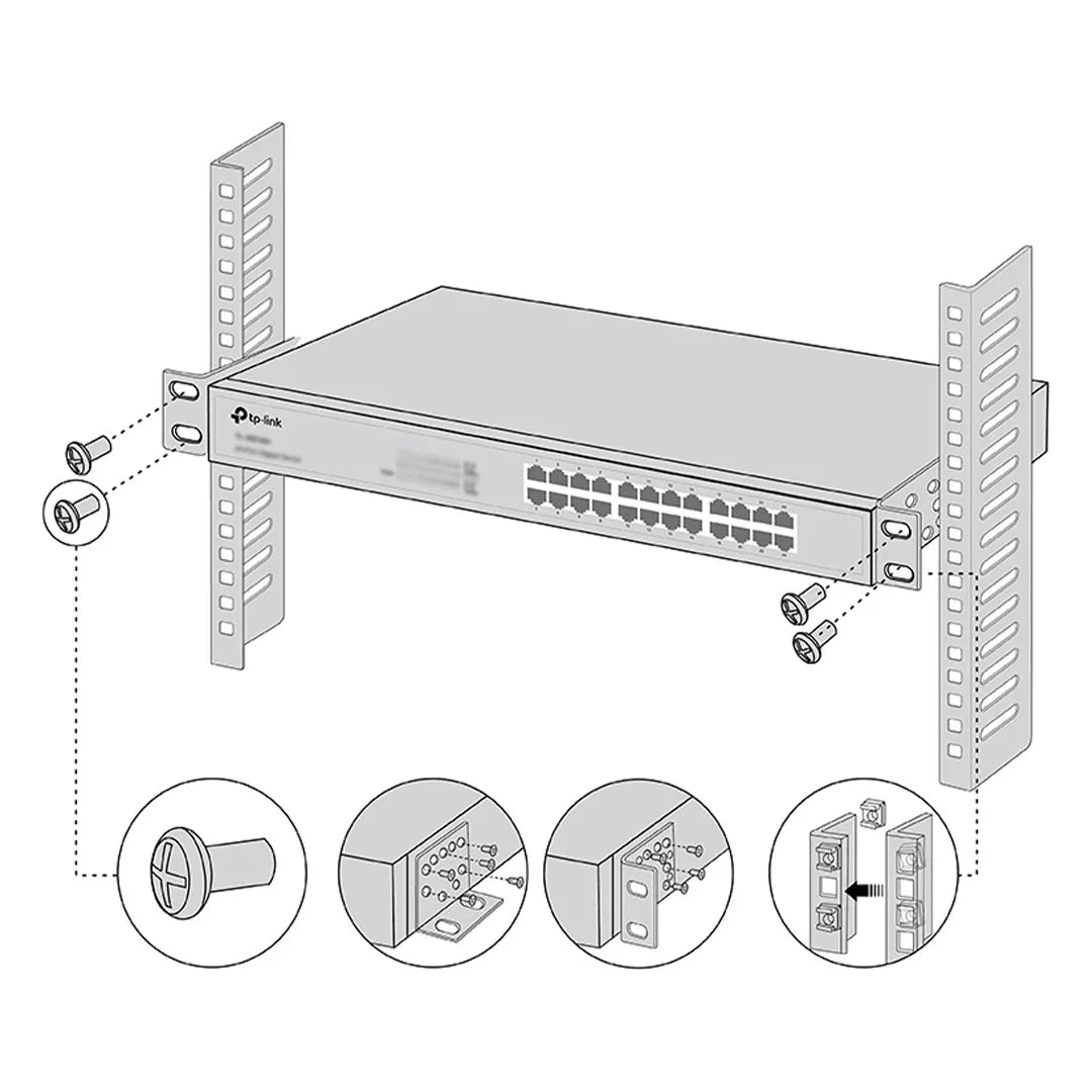 TP-LINK RackMount Kit-19 Kit de Montaje en Rack 19"