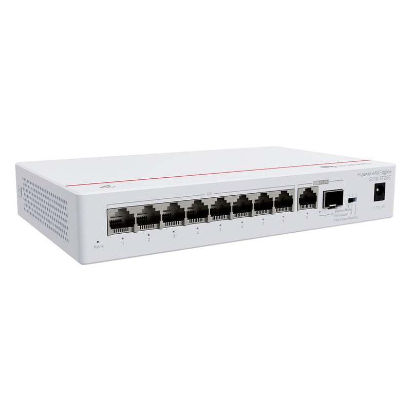 HUAWEI S110-8T2ST Switch 8 Puertos Gigabit + Combo SFP No administrable