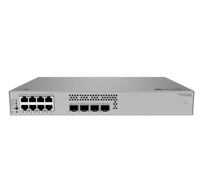 HUAWEI eKIT S310S-8P4JX Switch PoE 8 Puertos 128W 2SFP+ 10G 2SFP 2.5G Administrable L2