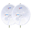 SANNY TELECOM STD6G30M2-PRO-2PK Pack de 2 antenas para PTP 25km 30dBi 5Ghz
