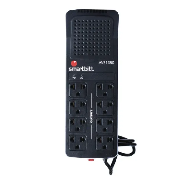 SMARTBITT SBAVR1352 Estabilizador de Voltaje 8 Tomas 1350VA/675W  220VAC