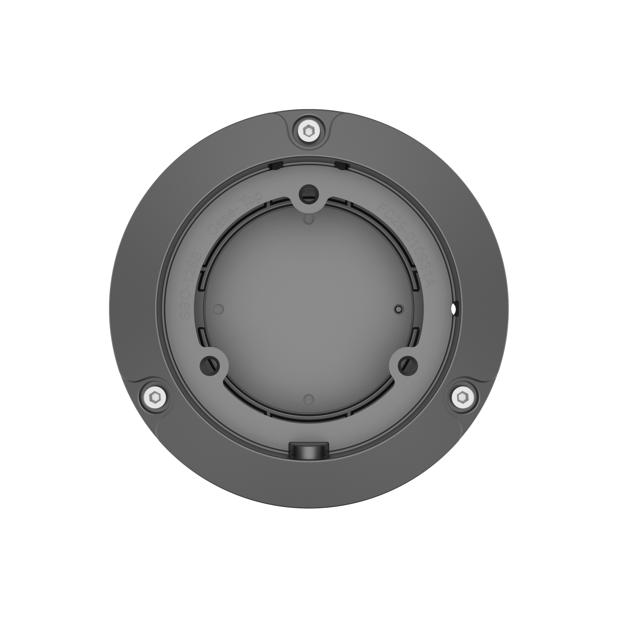 HANWHA VISION SBO-126B Caja Posterior Aluminio para Camaras  de Seguridad