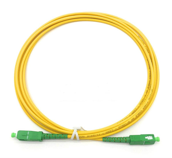 KHOMAX SM3257A7A1, Patch Cord Fibra Optica FO SM Simplex 3mm SC/APC-SC/APC x 1mt