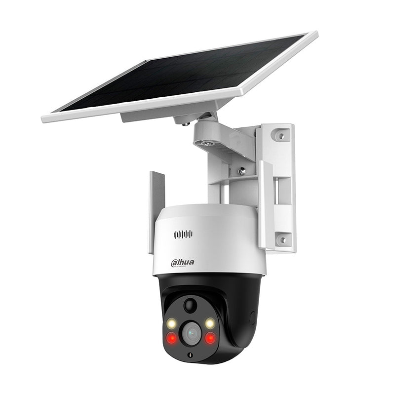 DAHUA DH-SD2A400HB-GN-AGQ-PV, Cámara de Seguridad Solar 4G, 2K, 4MP, IR/LED 30m, Pir Sensor. Micrófono y Parlante