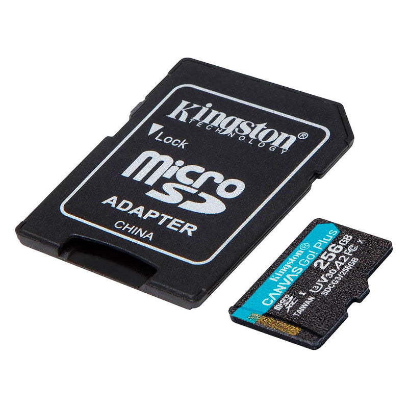 KINGSTON SDCG3/256GB - MEMORIA FLASH MICROSDXC  256GB CANVAS GO! PLUS CON ADAPTADOR SD.