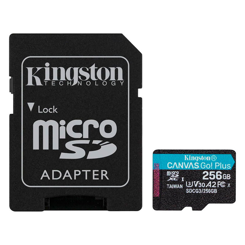 KINGSTON SDCG3/256GB - MEMORIA FLASH MICROSDXC  256GB CANVAS GO! PLUS CON ADAPTADOR SD.