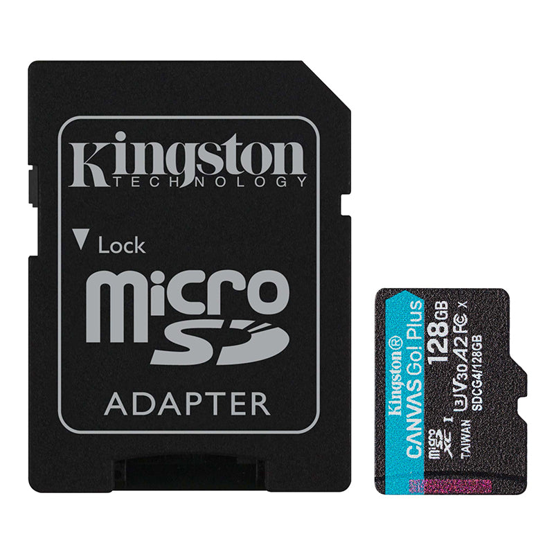 KINGSTON SDCG4/128GB Memoria Flash microSD 128GB Canvas Go! Plus con adaptador SD