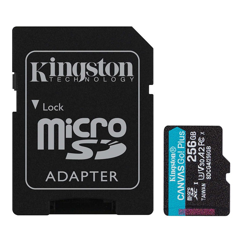 KINGSTON SDCG4/256GB Memoria Flash microSD 256GB Canvas Go! Plus con adaptador SD