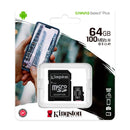 KINGSTON SDCS2/64GB Memoria microSD 64GB Canvas Select C10 con adaptador SD