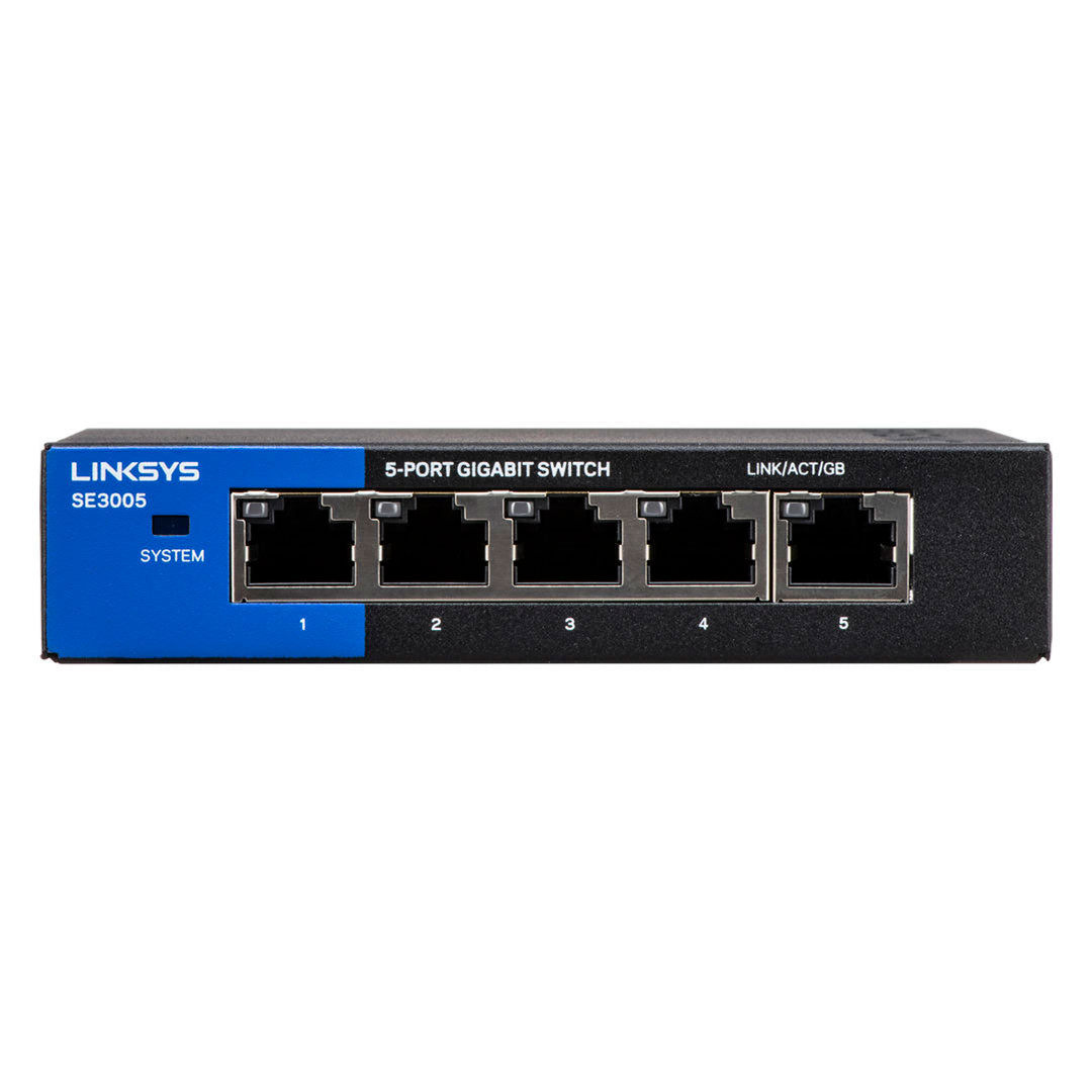 LINKSYS SE3005 Switch Ethernet Gigabit de 5 Puertos 10/100/1000 Mbps