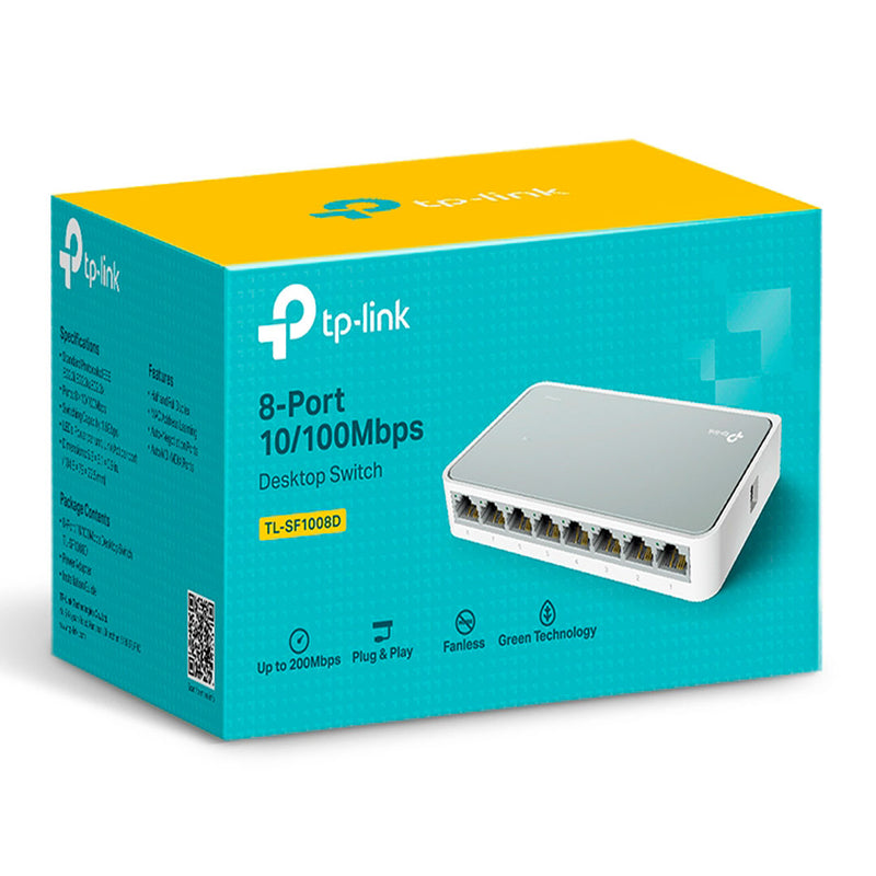 TP-LINK SF1008D, Switch 8 puertos 10/100Mbps auto MDI/MDIX