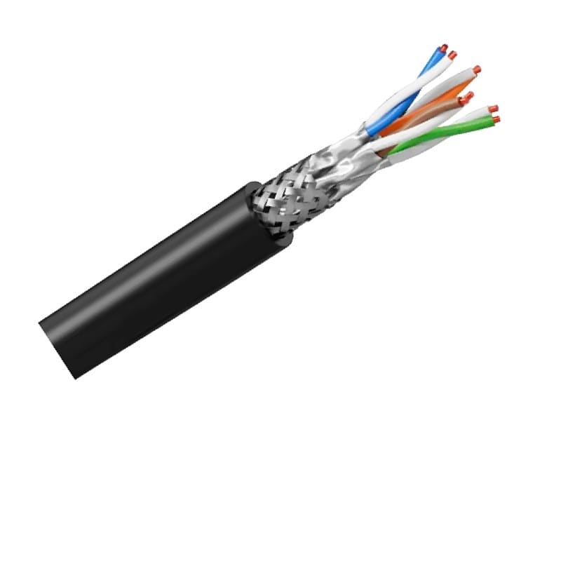 MMC SF5004SHA26IOB Cable de Red Blindado S/FTP Cat6A 26AWG Cobre LSZH para Exteriores 305m