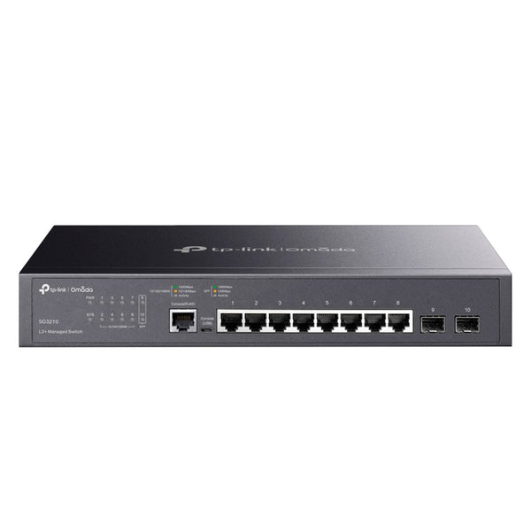 TP-LINK SG3210 Switch Omada 8 Puertos Gigabit y 2SFP L2+