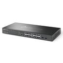 TP-LINK SG3218XP-M2 Omada L2+ Switch with 16 ports at 2.5G and 2 SFP+ at 10G, with 8 PoE+