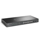 TP-LINK SG3218XP-M2 Omada L2+ Switch with 16 ports at 2.5G and 2 SFP+ at 10G, with 8 PoE+