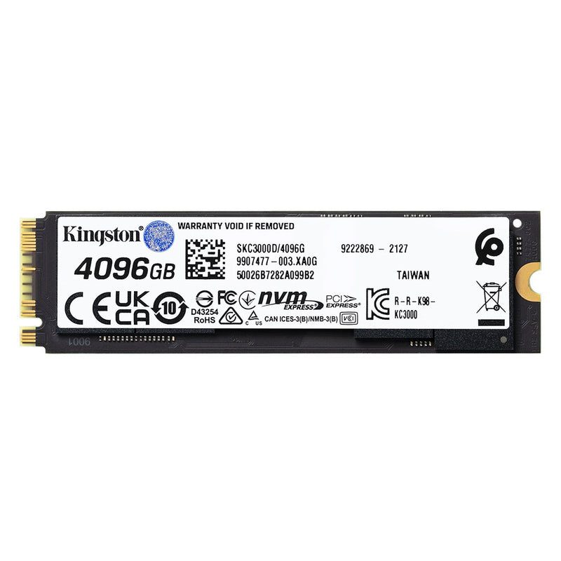 KINGSTON SKC3000D/4096G DISCO SOLIDO KC3000 4096GB M.2 2280 PCIe Gen 4.0 NVMe