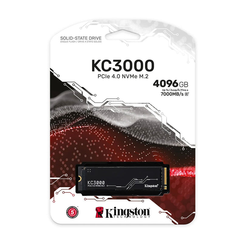 KINGSTON SKC3000D/4096G DISCO SOLIDO KC3000 4096GB M.2 2280 PCIe Gen 4.0 NVMe