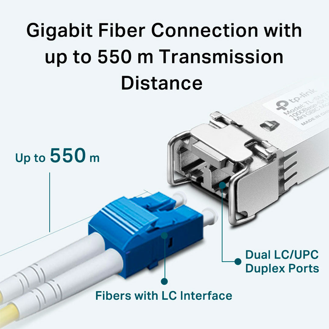 TP-LINK SM311LM Transceiver MiniGBIC LC Multimodo Gigabit 550mt