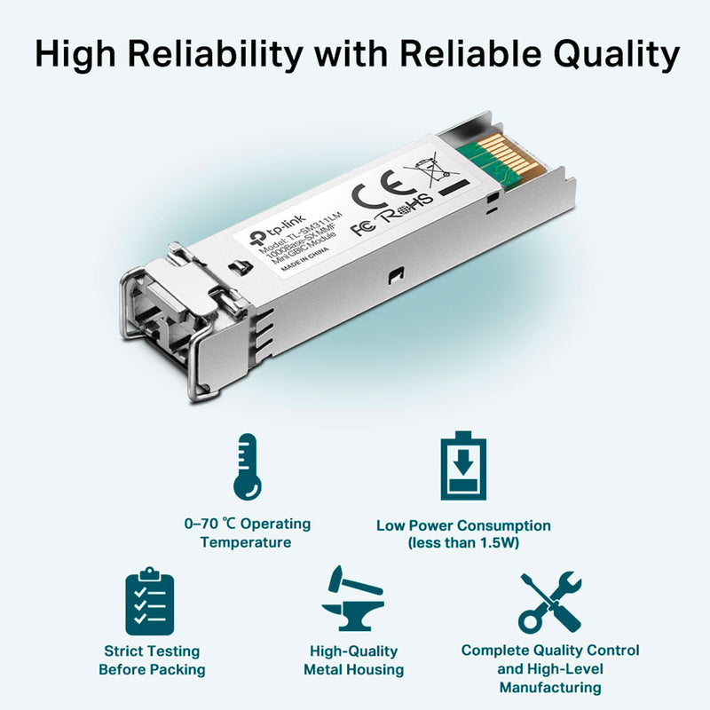 TP-LINK TL-SM311LM Módulo transceptor SFP MiniGBIC LC multimodo 550mts