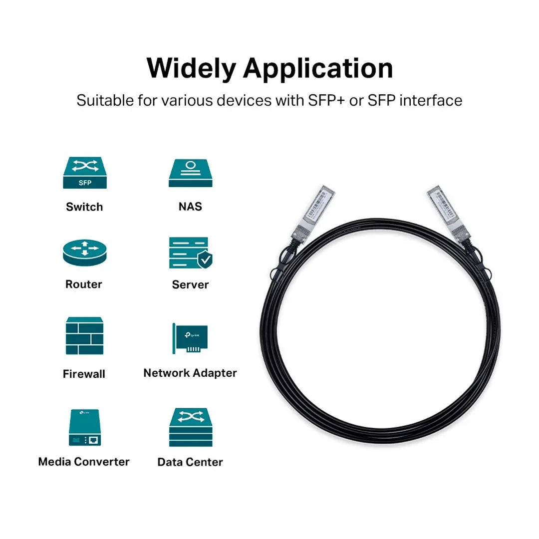 TP-LINK SM5220-3M Cable Conexión Directa Omada SFP 10G 3mts