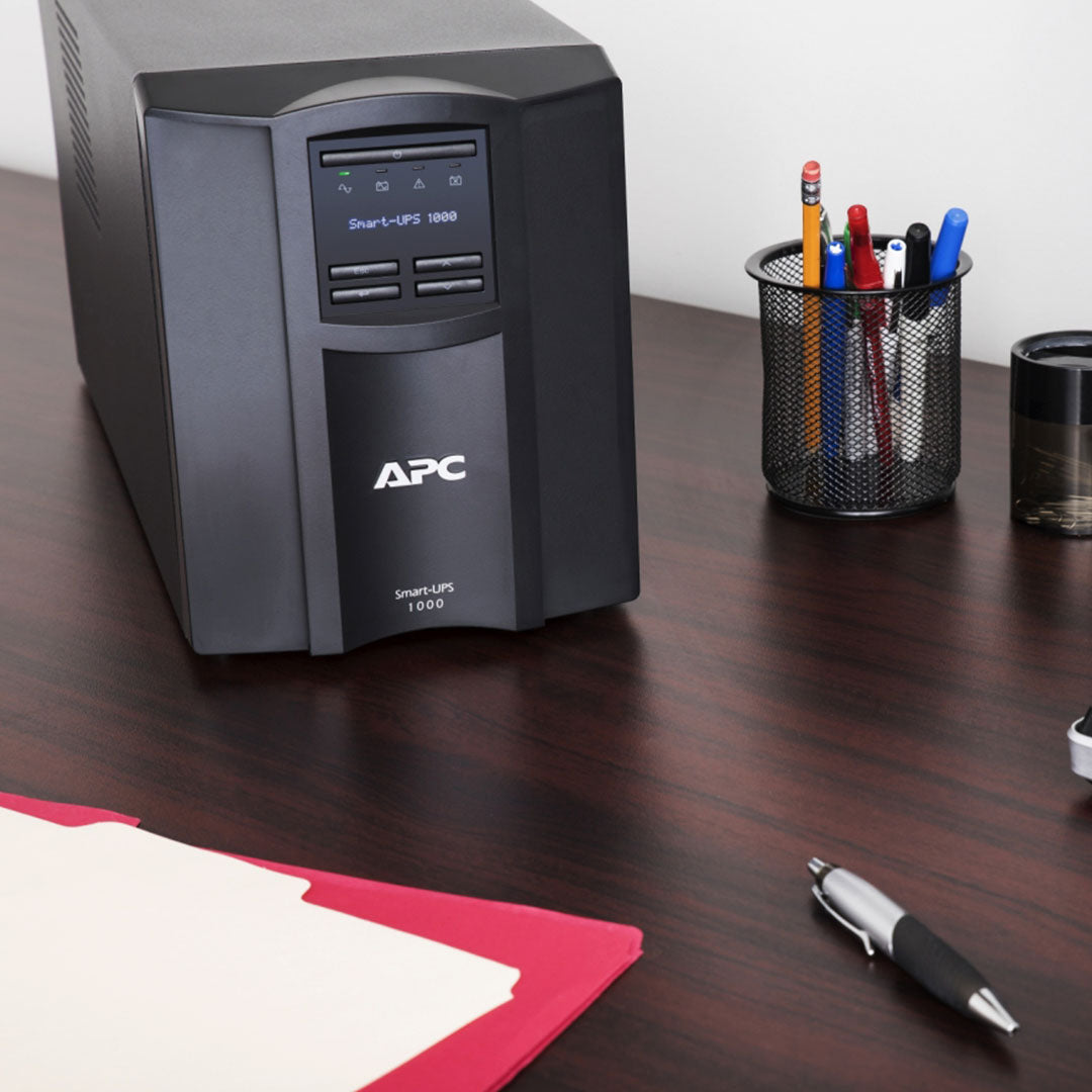 APC SMT1000IC UPS online 1kva 700w torre 8 tomas puerto Smart Connect + Smart Slot pantalla LCD