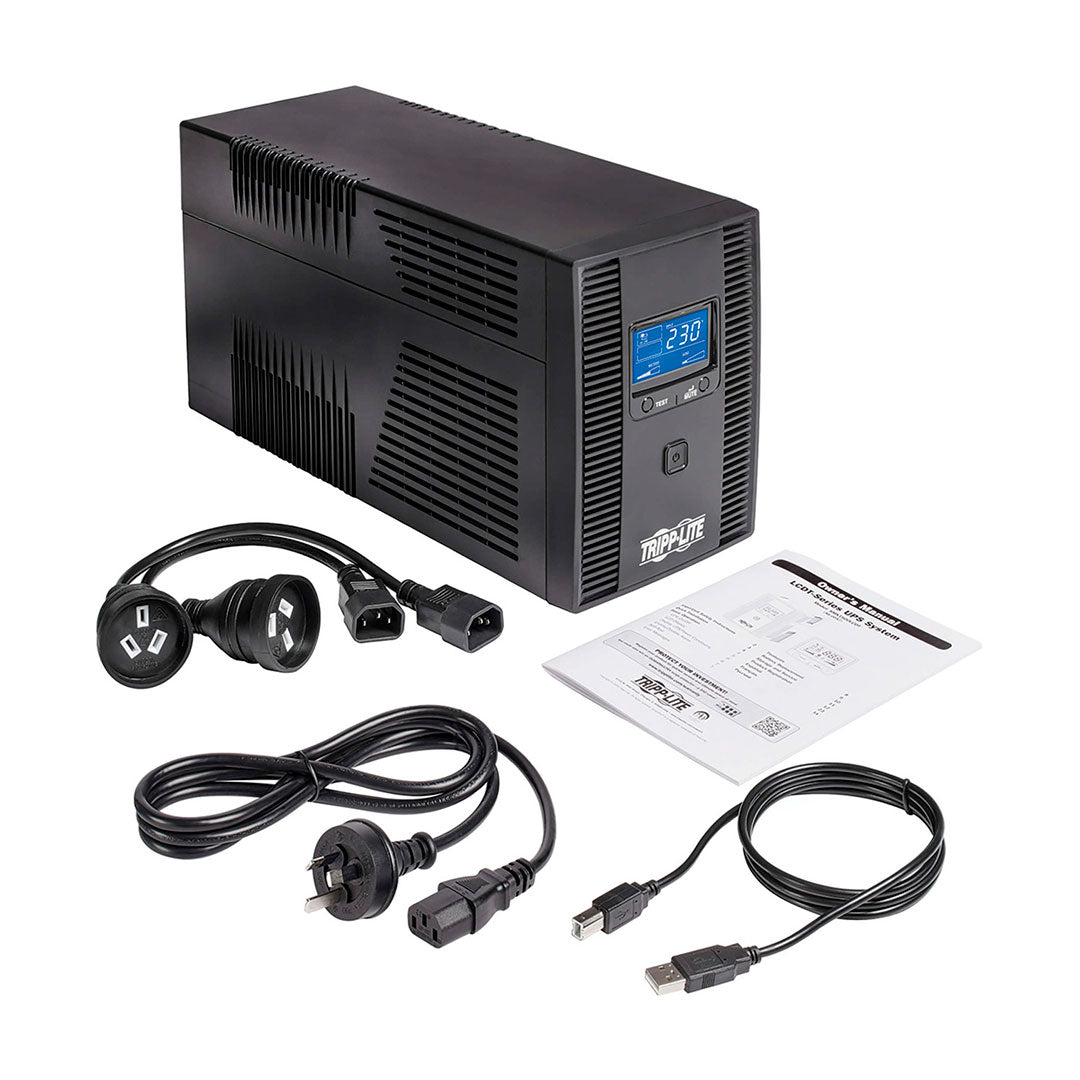 TRIPP-LITE SMX1500LCDT TL UPS Interactivo 1500VA 900W 220V 8 tomas C13 Pantalla LCD protección RJ-1