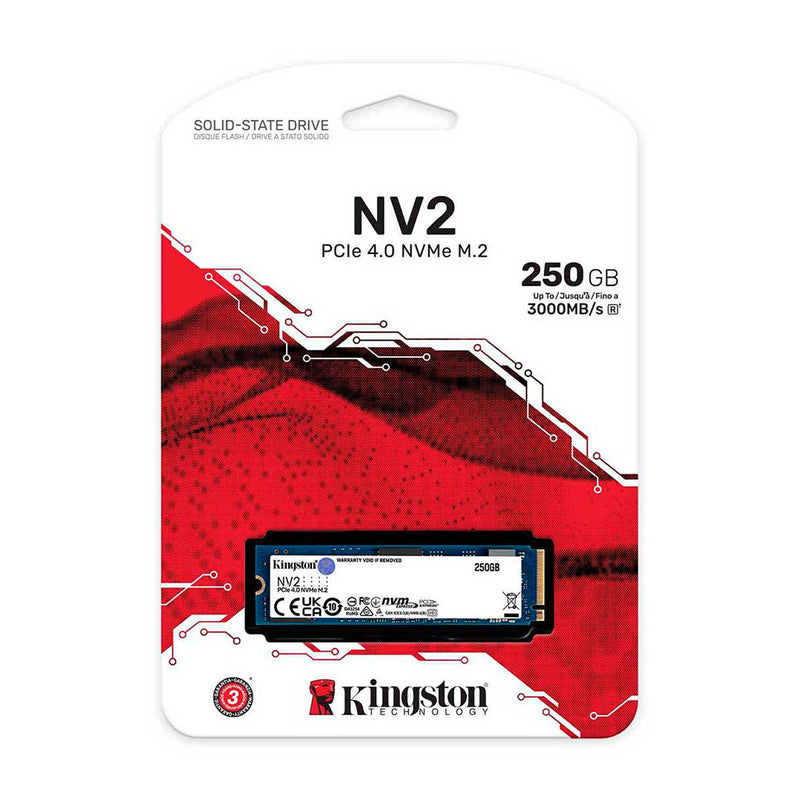 KINGSTON SNV2S/250G - Unidad en estado solido Kingston NV2 NVMe PCIe 4.0 250GB