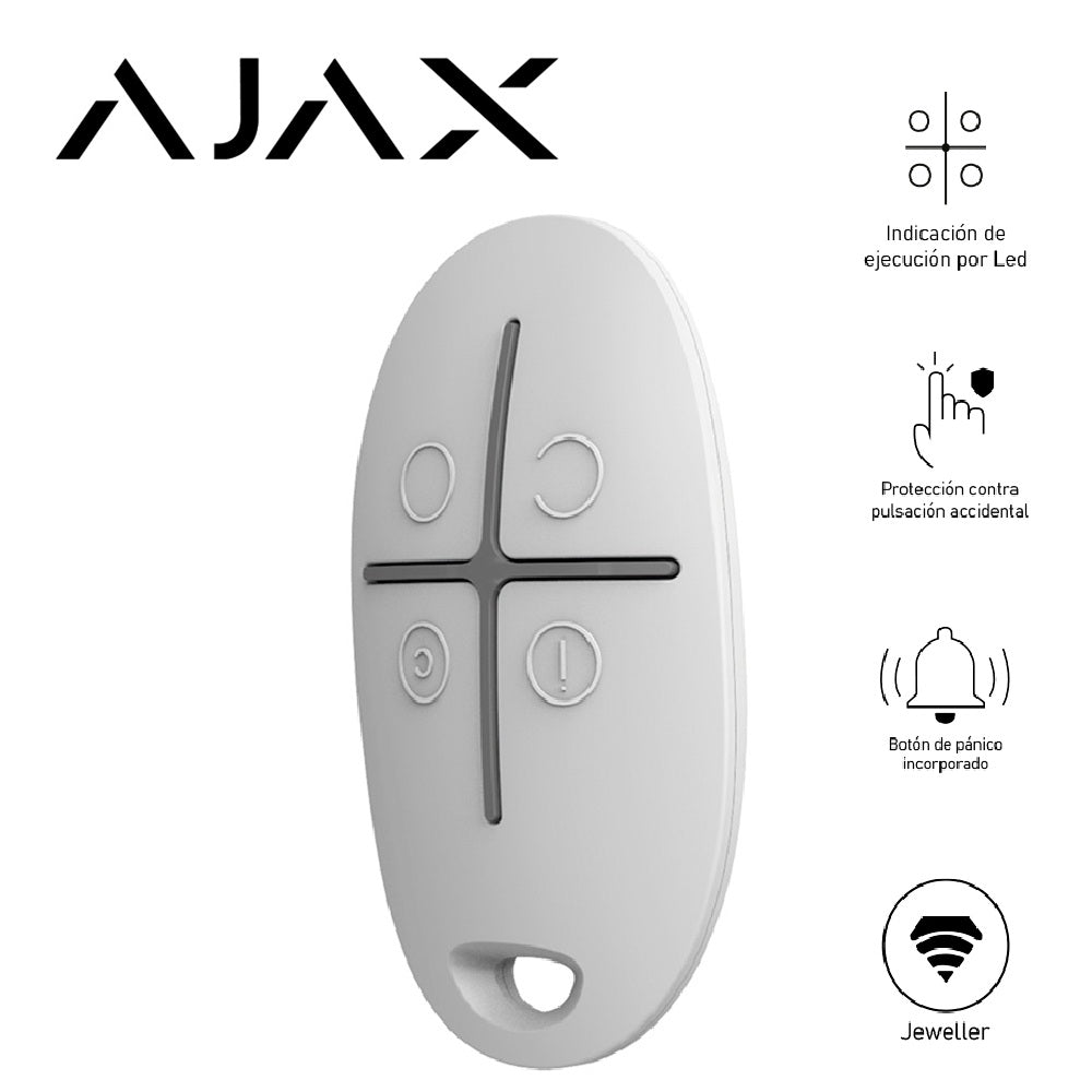 AJAX SPACECONTROL Control Remoto para Armado y Desarmado de Hub Ajax