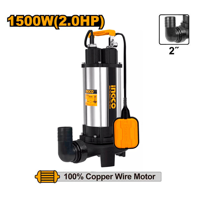 INGCO SPDB15008-5 Bomba sumergible 1500W 2.0HP