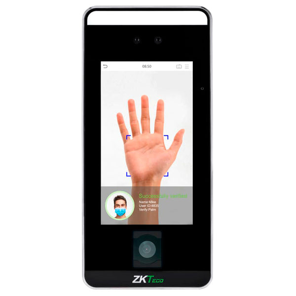 ZKTECO SPEEDFACE-V5L-QR Terminal de verificación biométrica de reconocimiento facial con código QR y detección de tapabocas