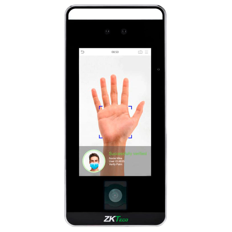 ZKTECO SPEEDFACE-V5L-QR Terminal de verificación biométrica de reconocimiento facial con código QR y detección de tapabocas