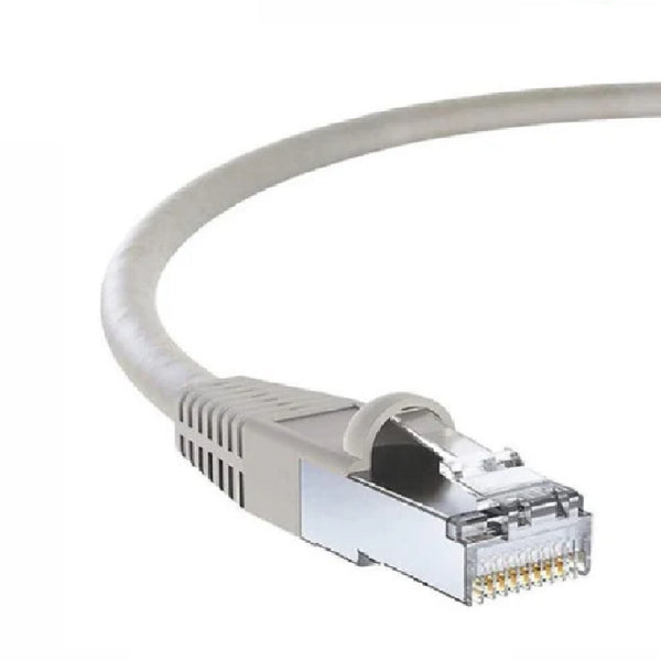 SANNY TELECOM ST-1.1GC6-SR45 Patch Cord CAT 6 x 30cm gris conector blindado