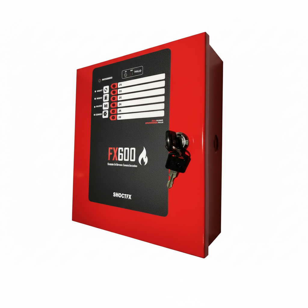 SHOCTIX ST-FX600 Panel de Alarma contra Incendio Convencional 6 Zonas 2-4Hilos