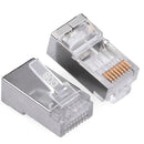 SANNY TELECOM ST-SR-C6-100 Conector metálico RJ45 CAT6 Pacote com 100 unidades