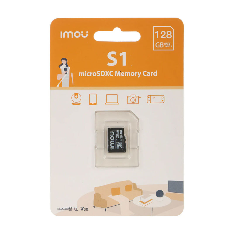IMOU ST2-128-S1 Memoria microSD 128GB para cámara de seguridad 24/7