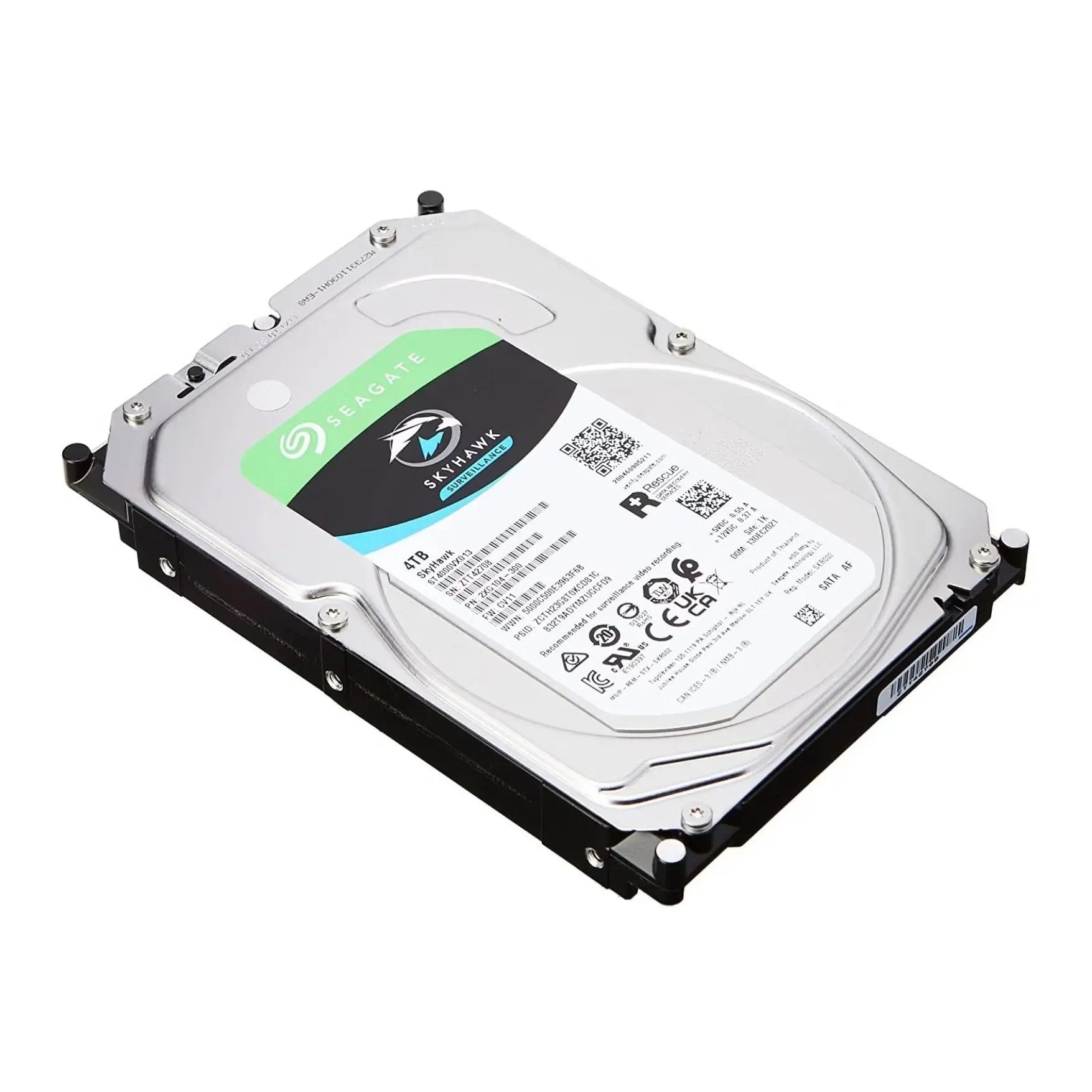 Disco duro interno Seagate SkyHawk 4TB, componente para almacenamiento y videovigilancia