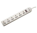 TRIPP-LITE SUPER6OMNID Protector, contra, sobretensiones, 6 tomacorrientes, universales, de 230V