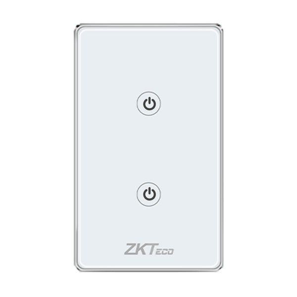 ZKTECO SW12-US Interruptor de luz inteligente WiFi 2 tomas