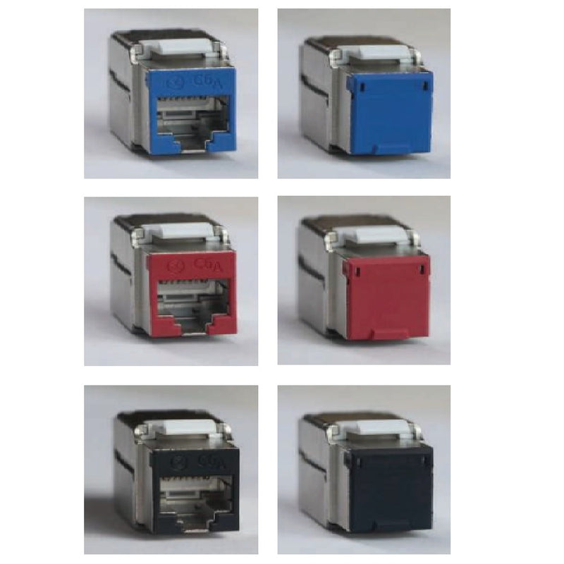 SATRA 111080004 Identificador de color para jack Cat6A modular pack x 20unid