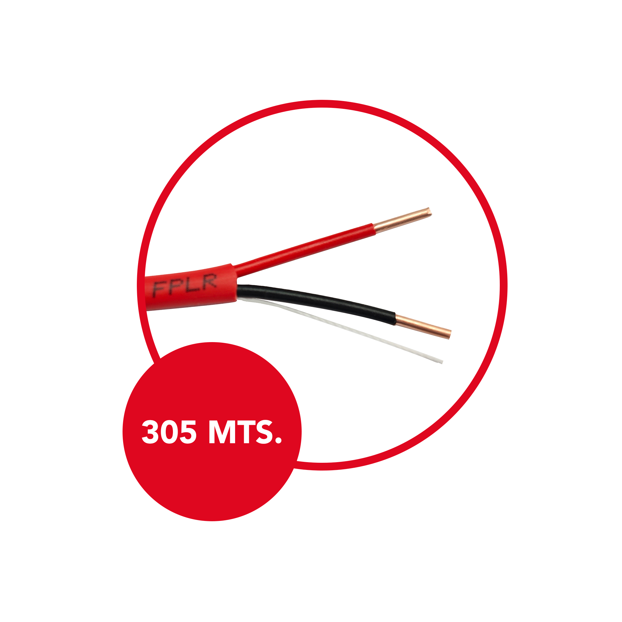 DIMAX T010 Cable de Alarma contra Incendio 2x16 LSZH UL 305m