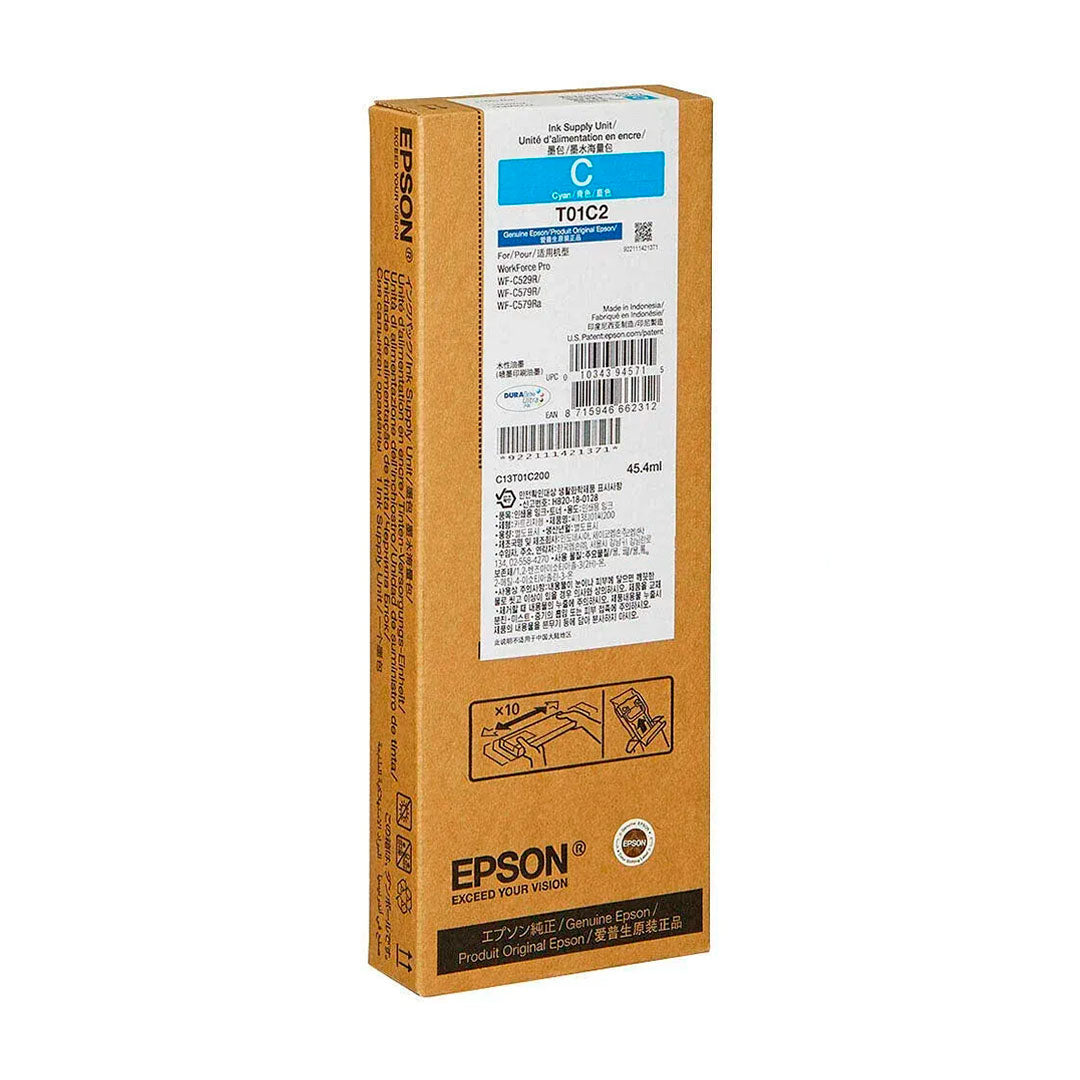 EPSON T01C200 Tinta WorkForce Pro WF-C529R, C579R Cian 5,000 Páginas