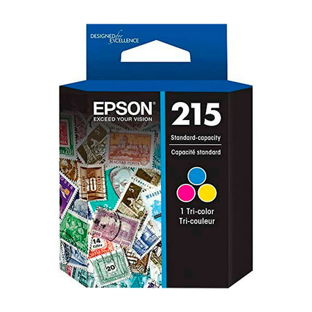 EPSON T215520-AL Epson 215 Tricolor Ink Cartridge for WorkForce WF-100. 