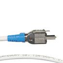 SIEMON T2E2-01M-B06L Patch Cord, TERA 2 Pares, RJ-45, Cat5e LSZH, 1mt Blanco Capucha Azul